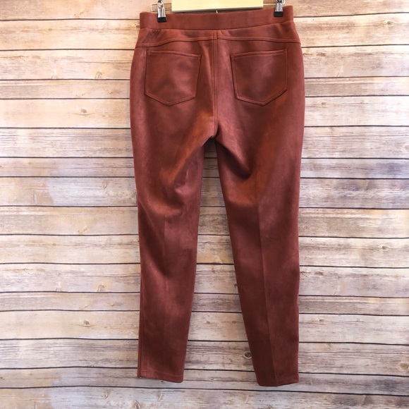Zac & Rachel Faux Suede Leggings Size Medium - Picture 3 of 3